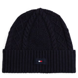Tommy Hilfiger Beanie Flag Cable Elevated Space Blue