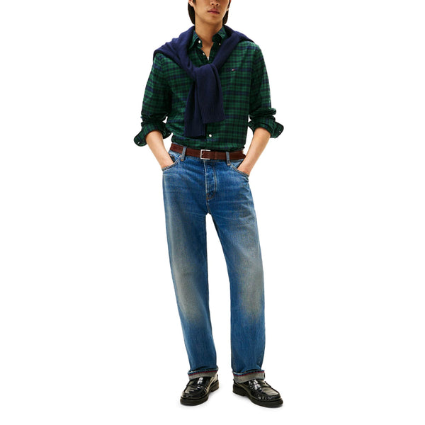 Tommy Hilfiger Blackwatch Regular Fit Check Shirt In Preppy Navy