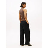 Tommy Hilfiger Cable Knit Sleeveless Slim Jumper In Hot Coco
