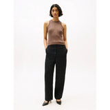 Tommy Hilfiger Cable Knit Sleeveless Slim Jumper In Hot Coco