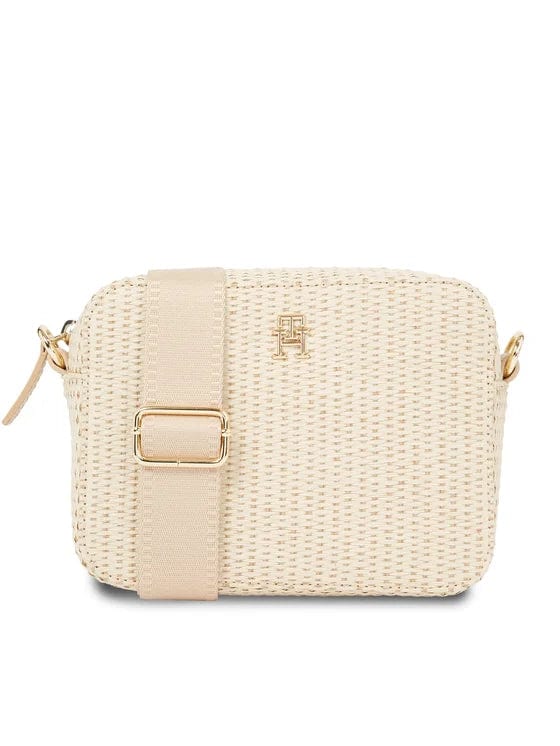Tommy Hilfiger City Mono Crossover Bag in Natural Raffia