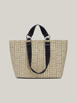Tommy Hilfiger City Monogram Tote in Space Blue