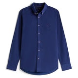 Tommy Hilfiger Corduroy Printed Shirt In Preppy Navy