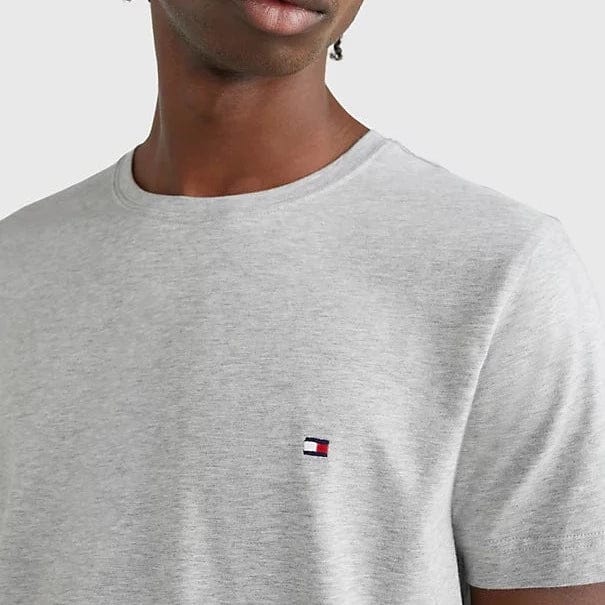 Tommy Hilfiger Core Stretch Slim Cneck Tee - Light Grey Heather