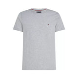 Tommy Hilfiger Core Stretch Slim Fit Crew Neck T-Shirt in Light Grey Heather