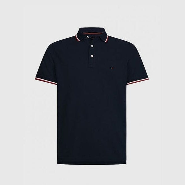 Tommy Hilfiger Core Tipped Slim Polo Desert Sky