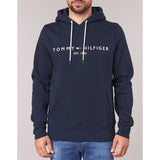 Tommy Hilfiger Core Tommy Logo Hoodie In Sky Captain