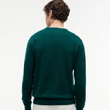 Tommy Hilfiger Crew Neck Jumper With Cashmere In Ornamental Green Heather