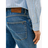 Tommy Hilfiger Denton Faded Straight Leg Jeans In Light Blue