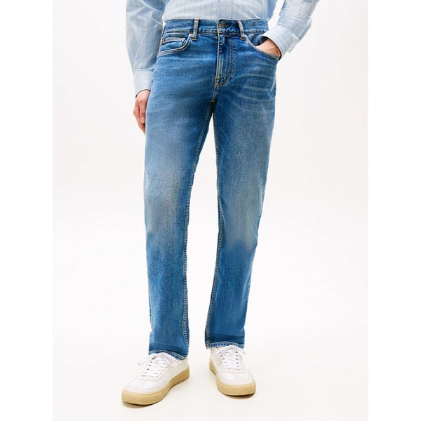 Tommy Hilfiger Denton Faded Straight Leg Jeans In Light Blue