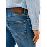 Tommy Hilfiger Denton Faded Straight Leg Jeans In Light Blue