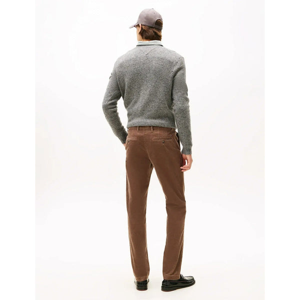 Tommy Hilfiger Denton Straight Corduroy Chinos In Dark Brown
