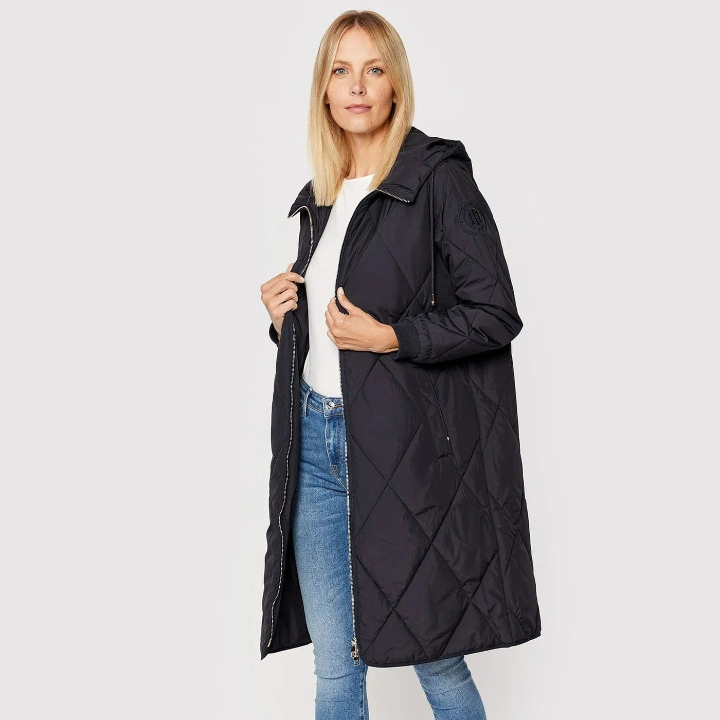 Sorona Padded Womens Blue Tommy Hilfiger Coat Tommy Hilfiger