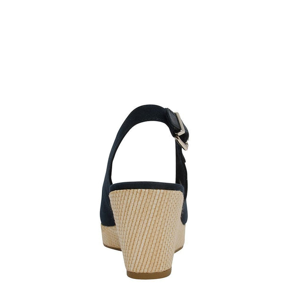 Tommy Hilfiger Elba Sling Back Wedge Sandals in Desert Sky Navy