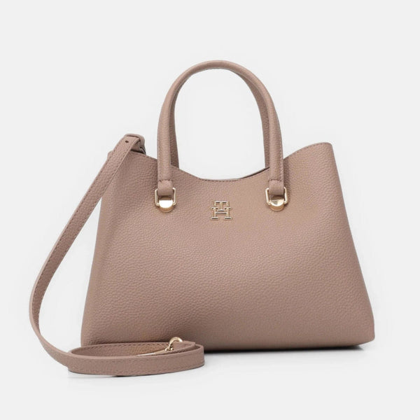 Tommy Hilfiger Emblem Crossbody Bag Natural