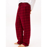 Tommy Hilfiger Essential Flannel Pyjama Bottoms In Tonal Check Red