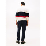 Tommy Hilfiger Essential Fleece Cuffed Leg Joggers In Navy Blue