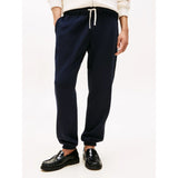 Tommy Hilfiger Essential Fleece Cuffed Leg Joggers In Navy Blue