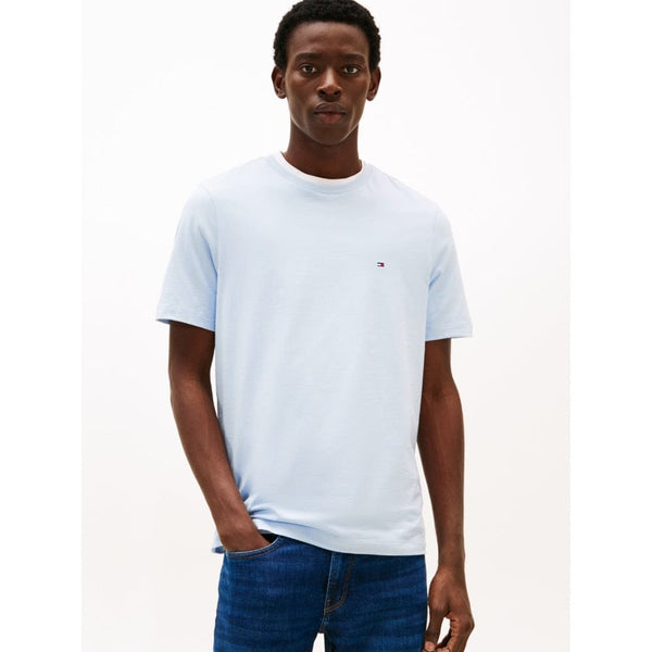 Tommy Hilfiger Essential Reg Fit Solid Tee In Breezy Blue