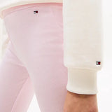 Tommy Hilfiger Essential Ribbed Extra Slim Flared Leggings In Pearly Pink