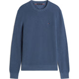 Tommy Hilfiger Essential Structure Crew Neck In Aegean Sea