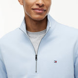 Tommy Hilfiger Essential Terry Quarter Zip in Breezy Blue