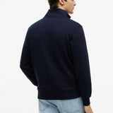 Tommy Hilfiger Essential Terry Quarter Zip in Desert Sky Navy