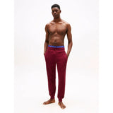 Tommy Hilfiger Essentials Waffle Pant In Deep Rouge