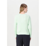 Tommy Hilfiger Fine Knit Cable Jumper In Opal Green