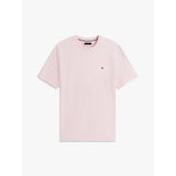 Tommy Hilfiger Flag Embroidery Crew Neck Regular T-Shirt Pink Lily