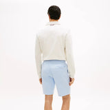 Tommy Hilfiger Flag Embroidery Terry Sweat Shorts Sky Blue