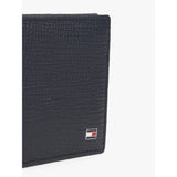 Tommy Hilfiger Flag Leather Bifold Credit Card Wallet In Space Blue