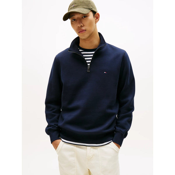 Tommy Hilfiger Fleece Half-Zip Jumper In Navy