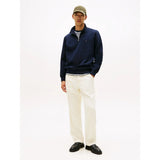 Tommy Hilfiger Fleece Half-Zip Jumper In Navy