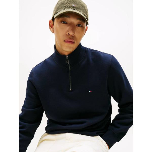 Tommy Hilfiger Fleece Half-Zip Jumper In Navy