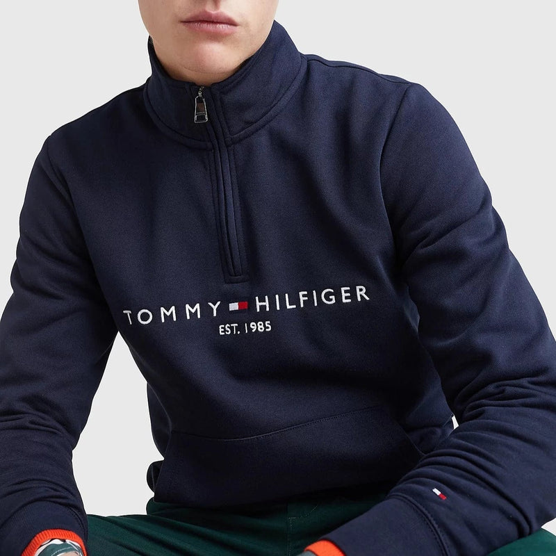 Tommy hilfiger half zip 2025 fleece