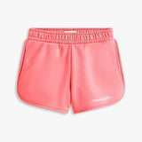 Tommy Hilfiger Glitter Logo Terry Sweat Shorts In Tropical Blush