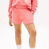 Tommy Hilfiger Glitter Logo Terry Sweat Shorts In Tropical Blush