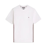 Tommy Hilfiger Global Stripe Cotton T-shirt in White