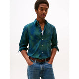 Tommy Hilfiger Heritage Oxford Check Regular Shirt In Preppy Navy
