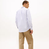 Tommy Hilfiger Heritage Oxford Stripe Shirt In Royal Blue/White