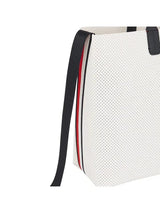Tommy Hilfiger Iconic Tommy Tote Perf in Ecru