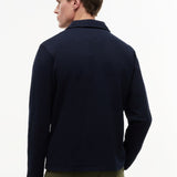 Tommy Hilfiger Jumper Essential Terry Pocket 1/4 Zip In Desert Sky