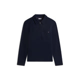 Tommy Hilfiger Jumper Essential Terry Pocket 1/4 Zip In Desert Sky