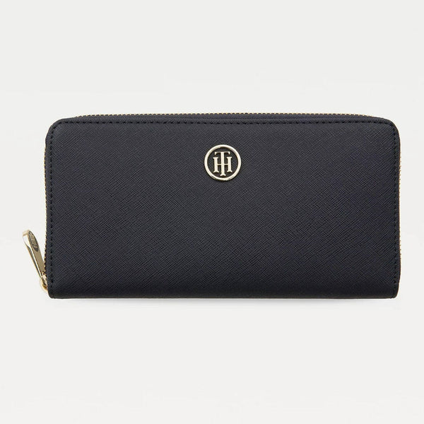 Tommy Hilfiger Large Monogram Zip Wallet Navy