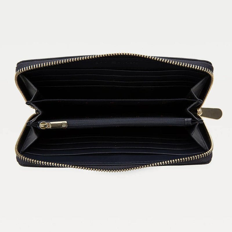 Tommy Hilfiger Large Monogram Zip Wallet Navy