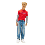 Tommy Hilfiger Logo Crew Neck Jersey T-Shirt In Rapid Red