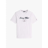 Tommy Hilfiger Logo Embroidery T-Shirt In White