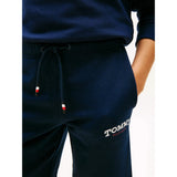 Tommy Hilfiger Logo Embroidery Terry Sweat Shorts Dark Blue