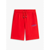 Tommy Hilfiger Logo Embroidery Terry Sweat Shorts Rapid Red